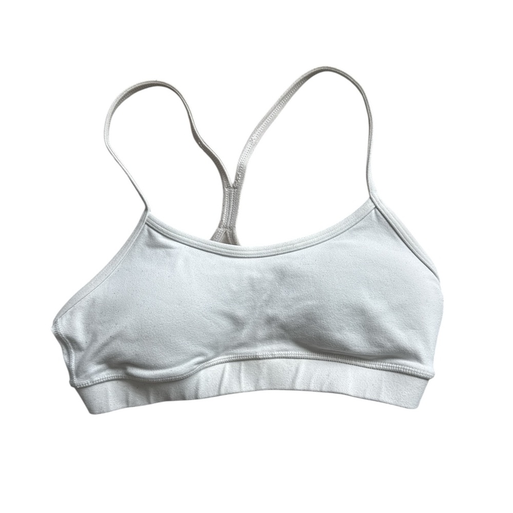 Lululemon Athletica Flow Y White Sports Bra